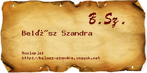 Belász Szandra névjegykártya